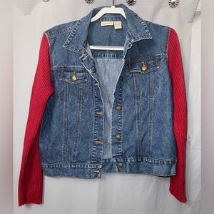 Analogy 100% Cotton Denim Jacket Size L